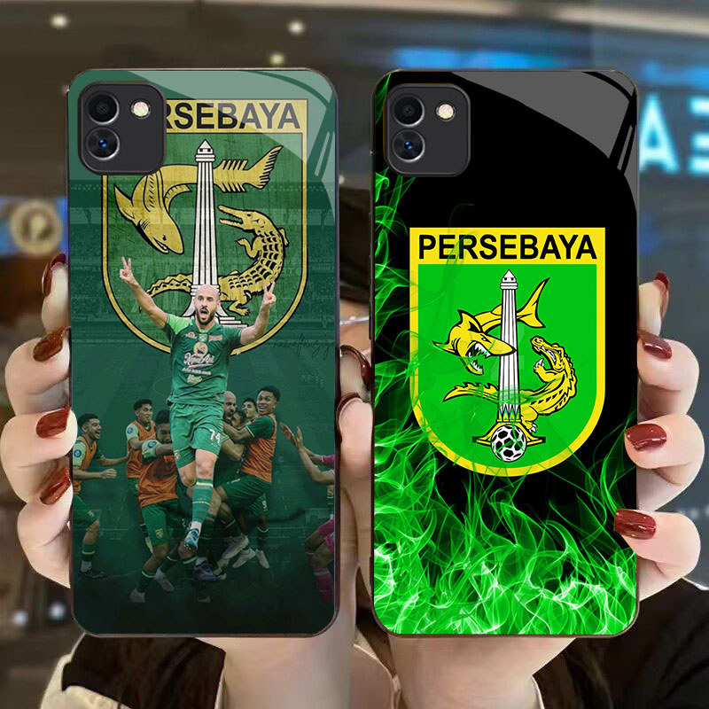 DK-76 Persebaya Casing GLASS soft frame สีดํา Samsung A04 A05 A04E A03 M04 Core F04