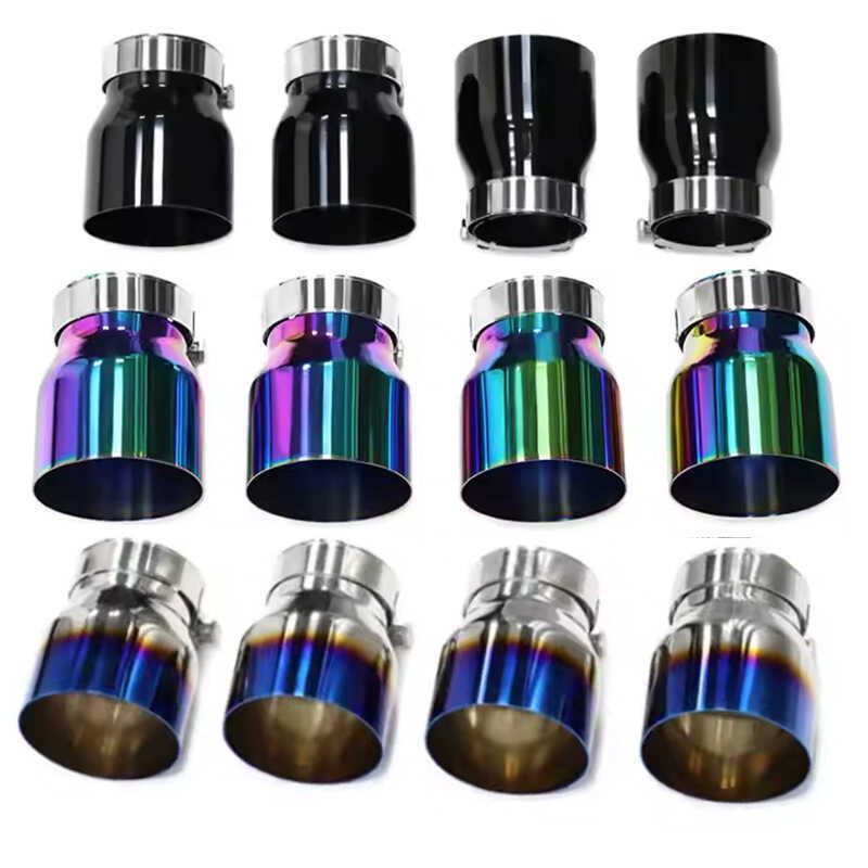 เหมาะสําหรับ BMW M2cM3M4 ท่อไอเสียดัดแปลง MP เฉพาะหางคอ F80F82F87F83 สแตนเลสปากสีดํา