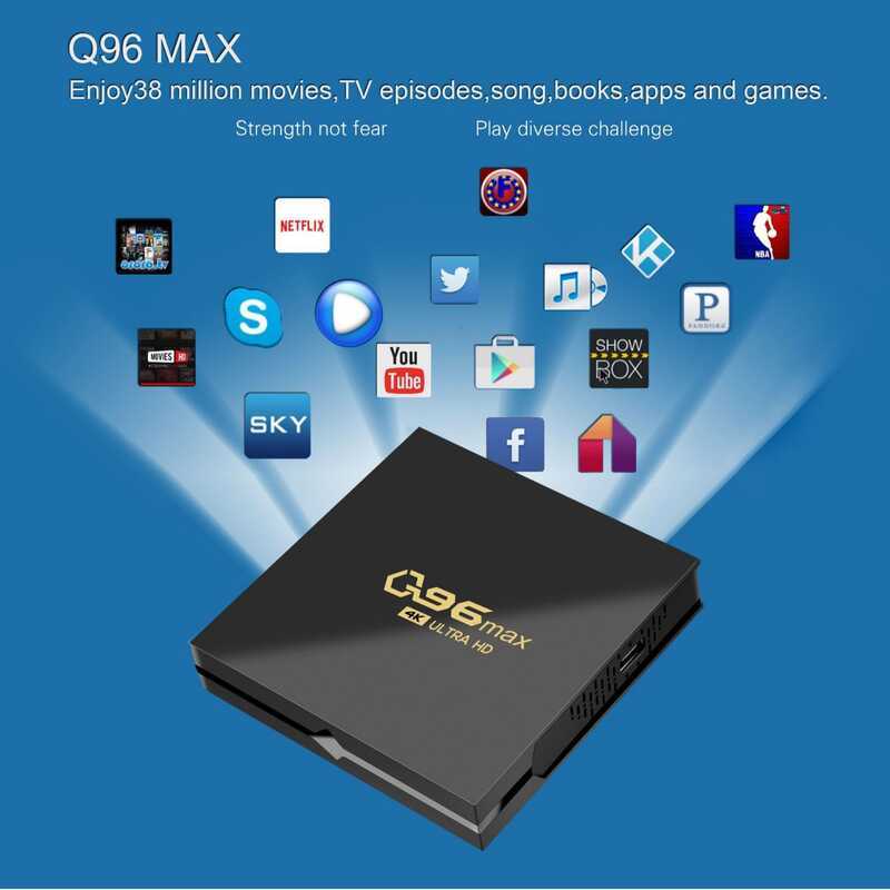 Q96MAX10 Internet TV Top Box 4K กล่องทีวีการค้าต่างประเทศ TV BOXamlogic Jingchen