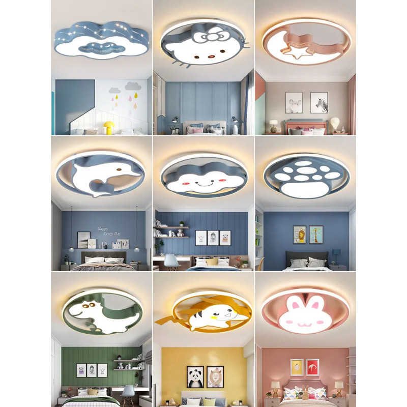 Children's room bedroom lights for boys and girls creative cartoon ceiling lights