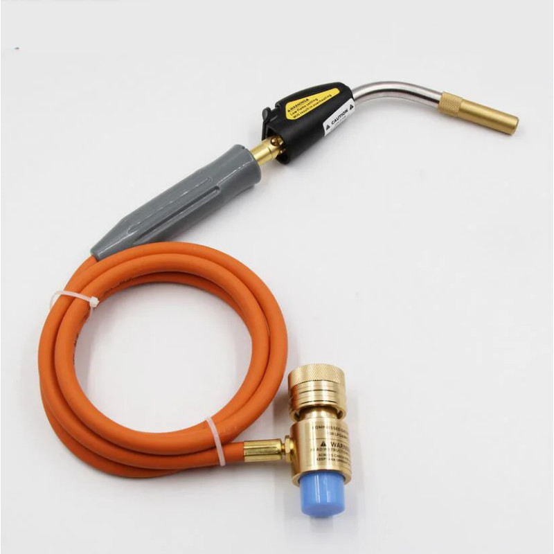 Mapp Torch Gas Welding Torch Self Ignition 1.5m(5ft) Hose Gas Brazing Burner Soldering Quenching BB