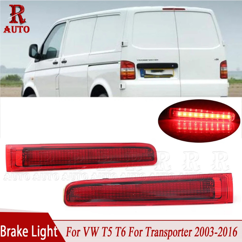R-AUTO High Level Mount Additional Led Rear Brake Light Barn Door Car Third Brake Light For VW T5 T