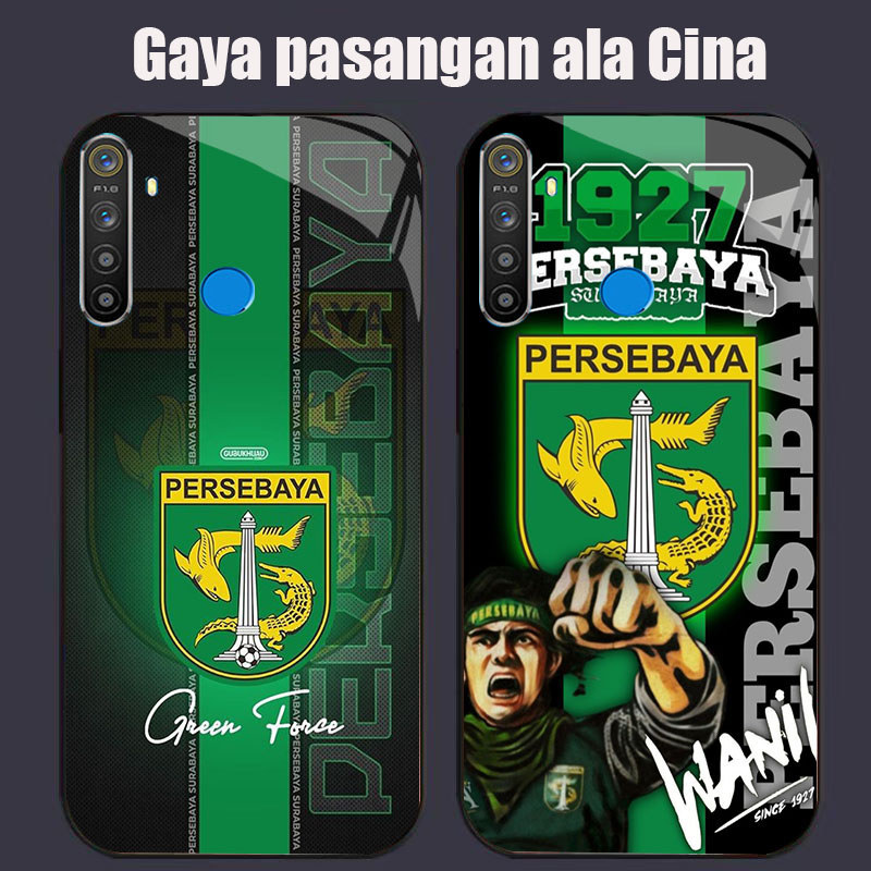 DK-76 Persebaya ปลอกแก้วกรอบนุ่มสีดํา OPPO Realme Narzo Reno F27 20 C65 3 5i 5 20A 7 3i 12F 6i 13F 1