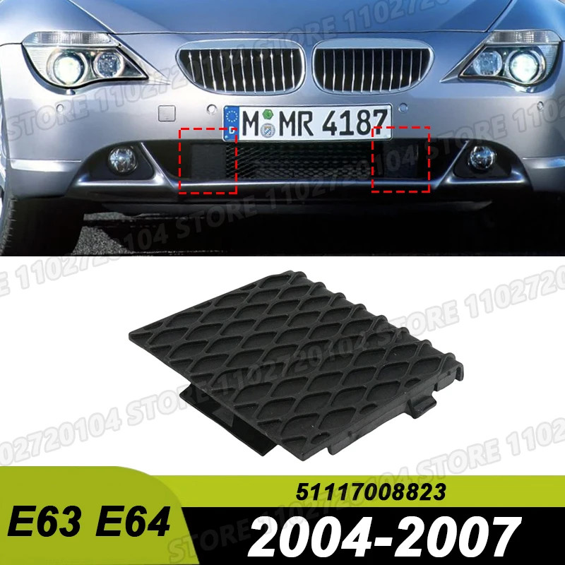for 2004-2007 E63 E64 BMW 645Ci 650i Coupe 645Ci 650i Convertible Front Lower Bumper Cover Grille 5