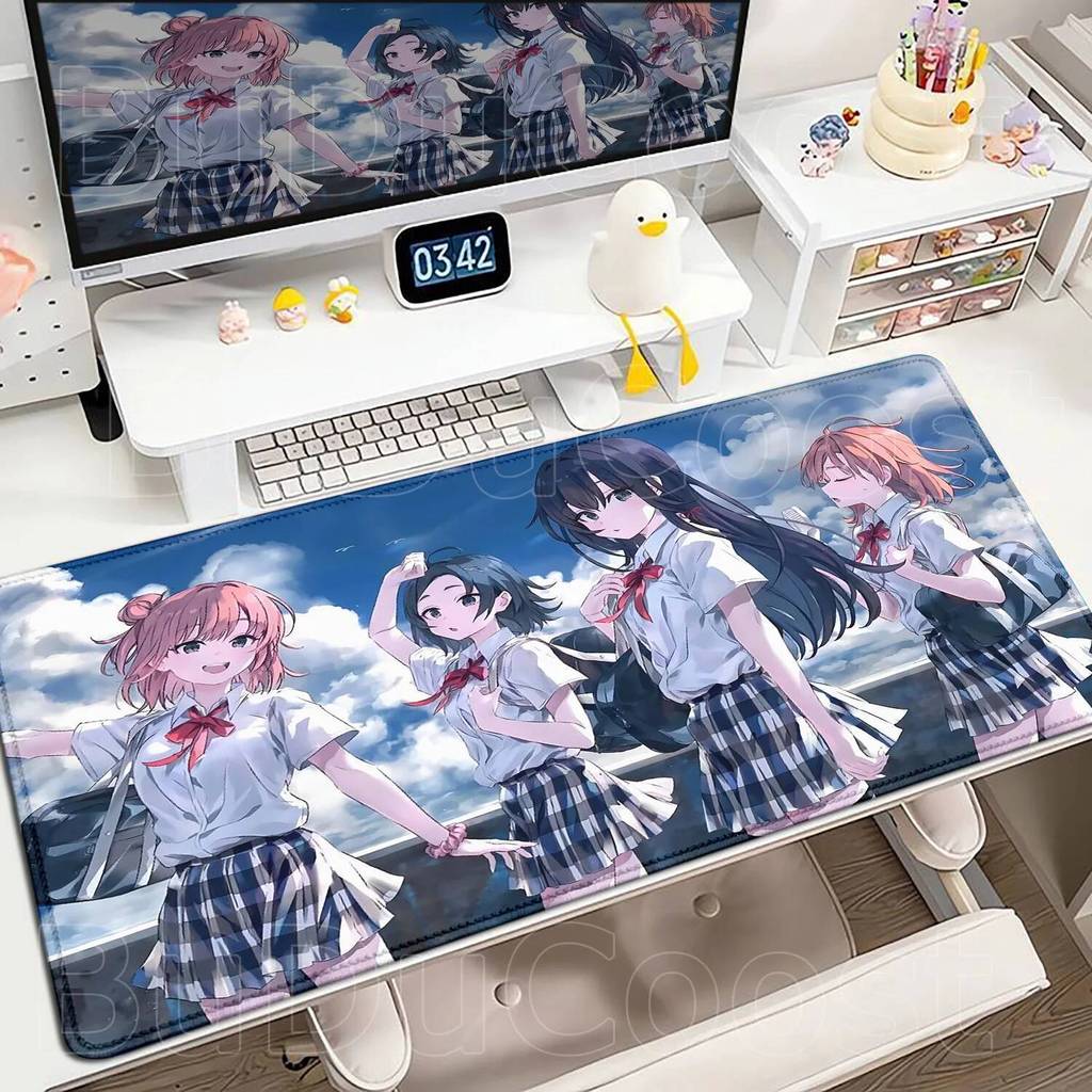 อะนิเมะ My Teen โรแมนติก Comedy SNAFU แผ่นรองเมาส์ Pretty Girl Yukino Yui Yuigahama Mousepad คีย์บอร
