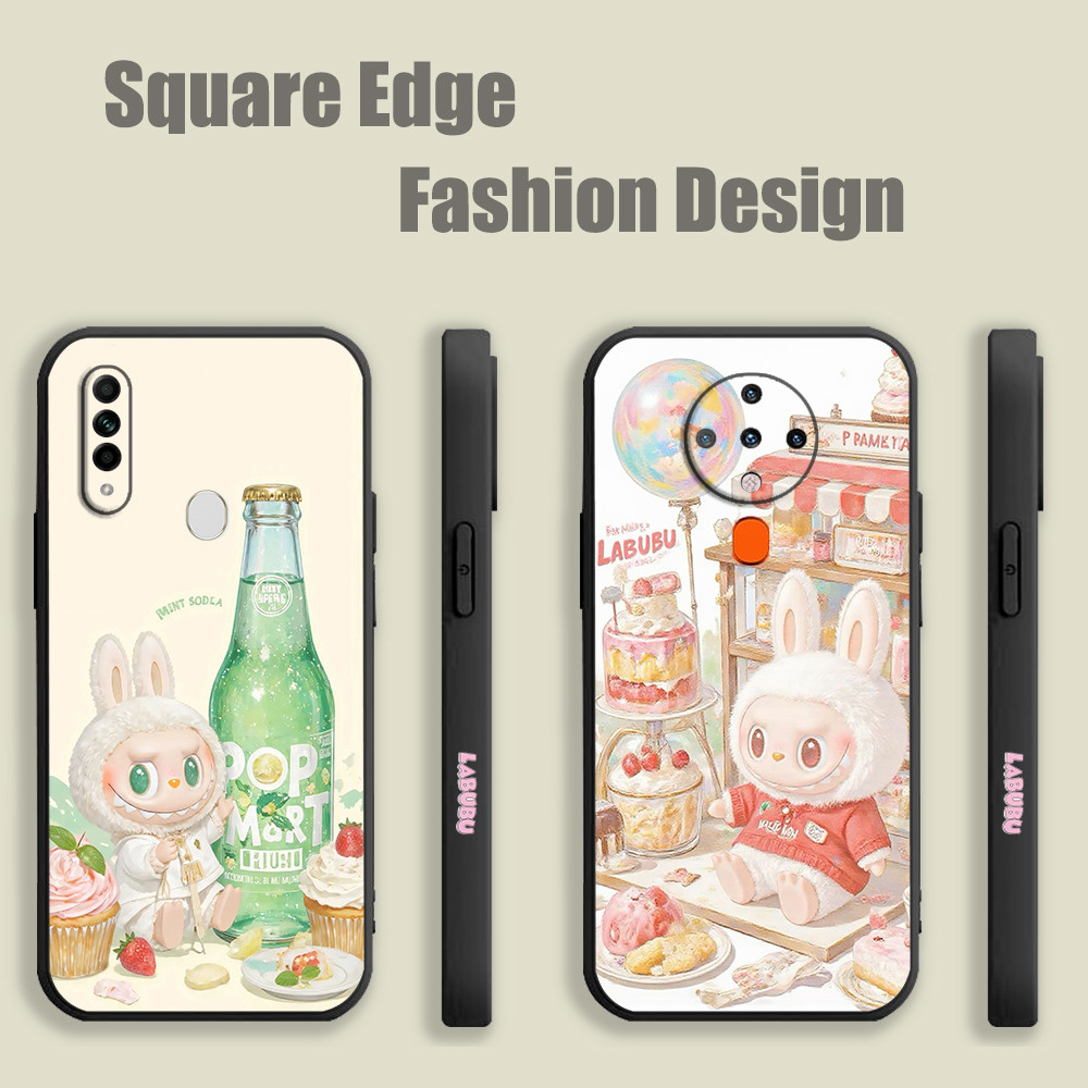 สําหรับRealme GT Neo 3 5G 2T 3T C55 10 C51 C53 11 Pro Plus Labubus Fofinhos FRX07 เคสโทรศัพท์สแควร์ข
