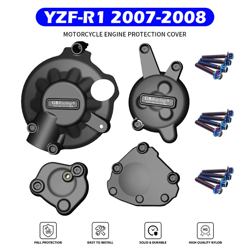 High-quality GB Racing YZF-R1 07-08 Motorcycles Engine cover Protection Case For YAMAHA YZF-R1 2007