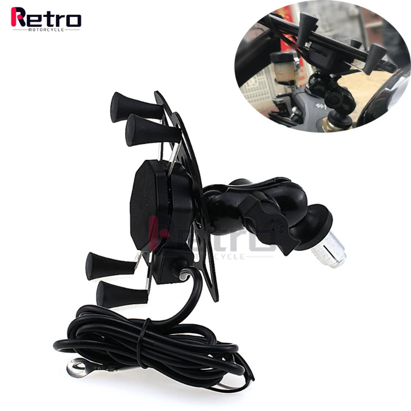 USB Charger Phone Holder For Aprilia RSV4 RSV1000 RSV 4 RSV 1000 Motorcycle Accessories GPS Phone N