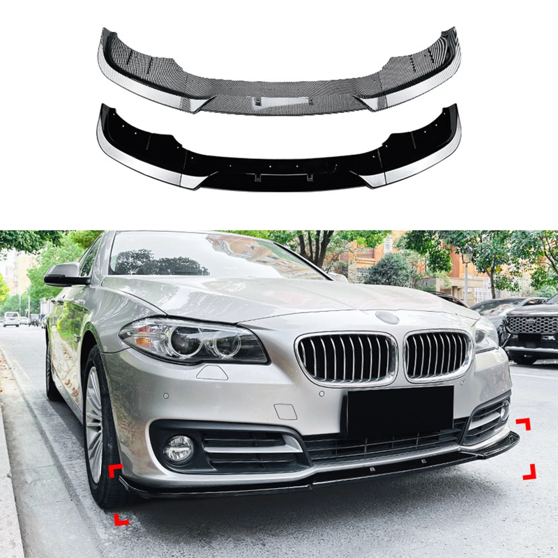 Front Spoiler Lip Lower Splitter Blade Guard For BMW 5 Series F10 F11 LCI Luxury Version 2015 2016