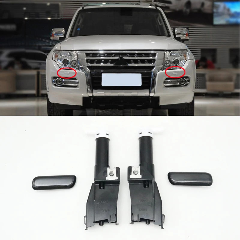 For Mitsubishi Pajero Shogun Montero V93 V95 V96 V97 2006-2016 Head Lamp Washer Nozzle Jet Pump Cle