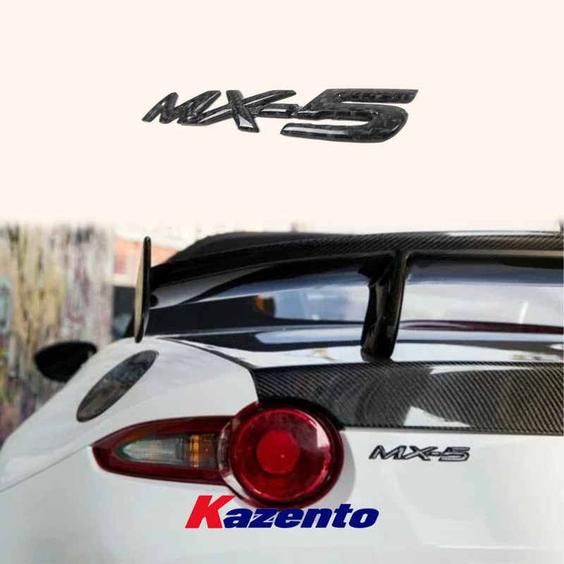 For Mazda Miata MX-5 MX5 NA NB NC ND KZ Style Carbon Fiber Logo Badge Emblem