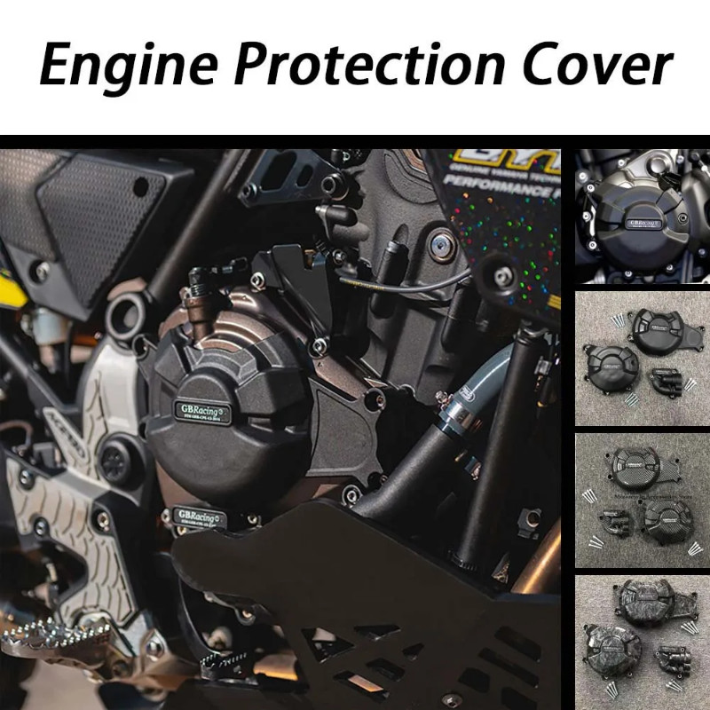 Motorcycles Engine Cover Protection Case For Yamaha FZ07 XSR700 MT07 TRACER MT-07 2014-2024 R7 2022