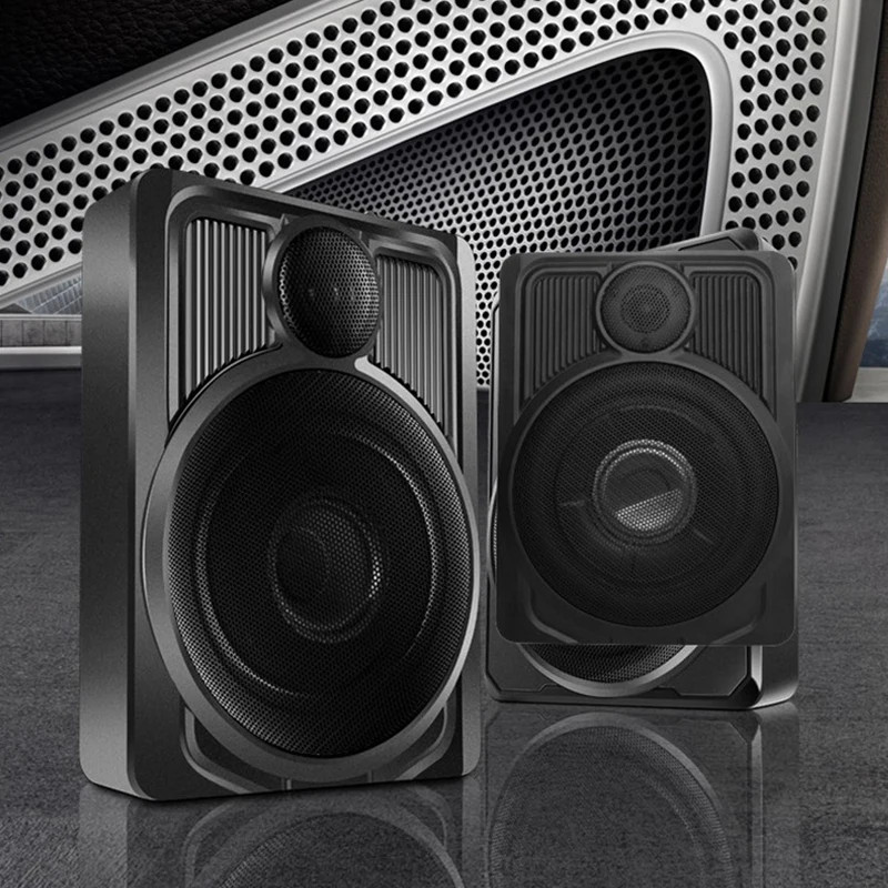 10 Inch 600W Car Subwoofer Speaker Active Under Seat Slim Sub Woofer AMP Super Bass Stereo Speaker