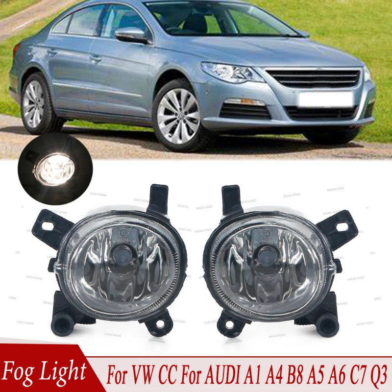 Front Bumper Fog Light With Bulb Car Accessories 8T0941699 8T0941700 For AUDI A1 A4 B8 A5 A6 C7 For
