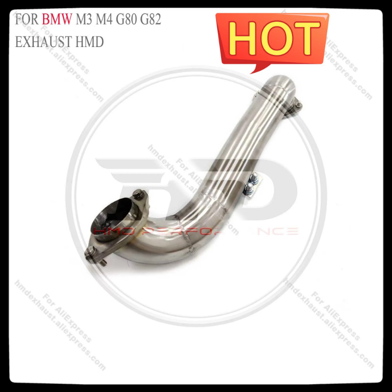 HMD Exhaust Assembly High Flow Performance Middle pipe for BMW M3 M4 Competitio G80 G82 S58 Engine