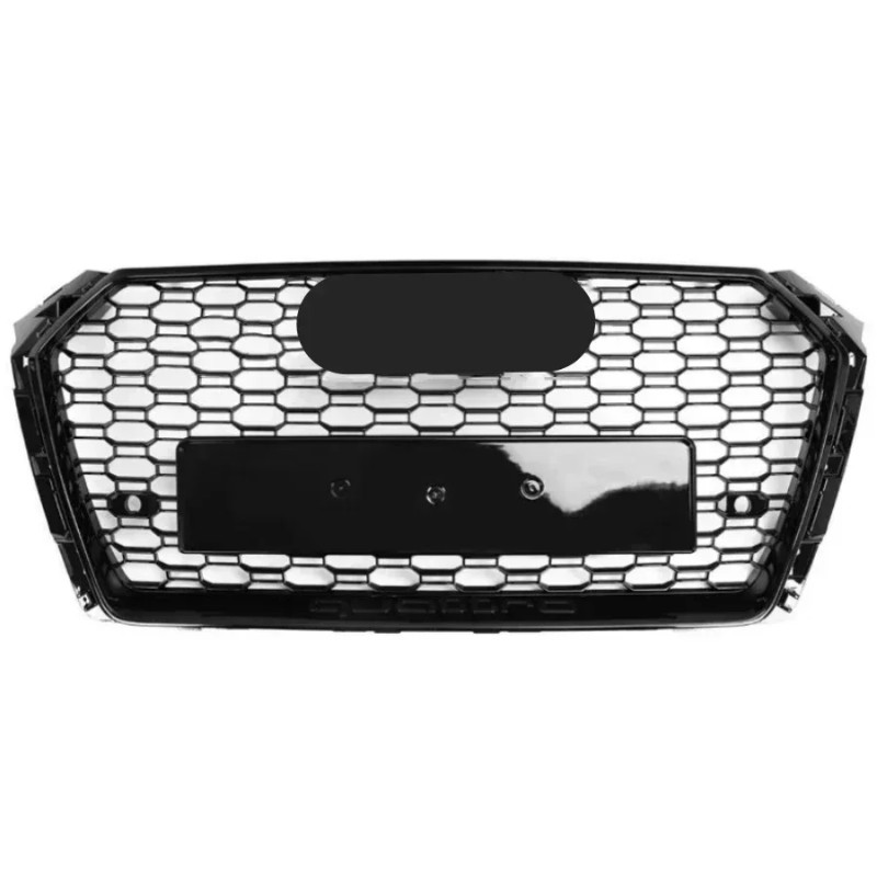 For RS4 Style Front Sport Hex Mesh Honeycomb Hood Grill for  A4/S4 B9 2017-2019 car accessories