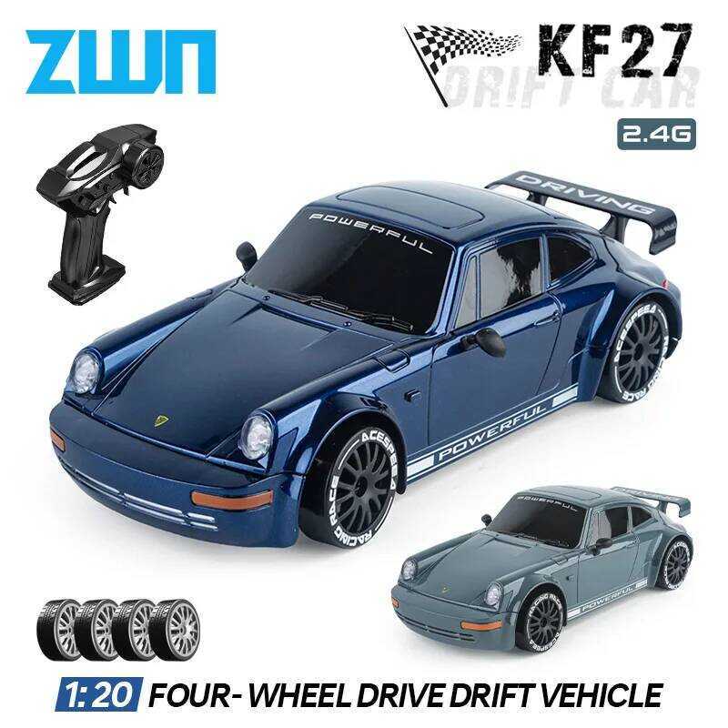 C Kf27 1:20 RC Drift Car With LED Light 4Wd Radio Remote Control Vehical Professional 4X4 Racing Hi