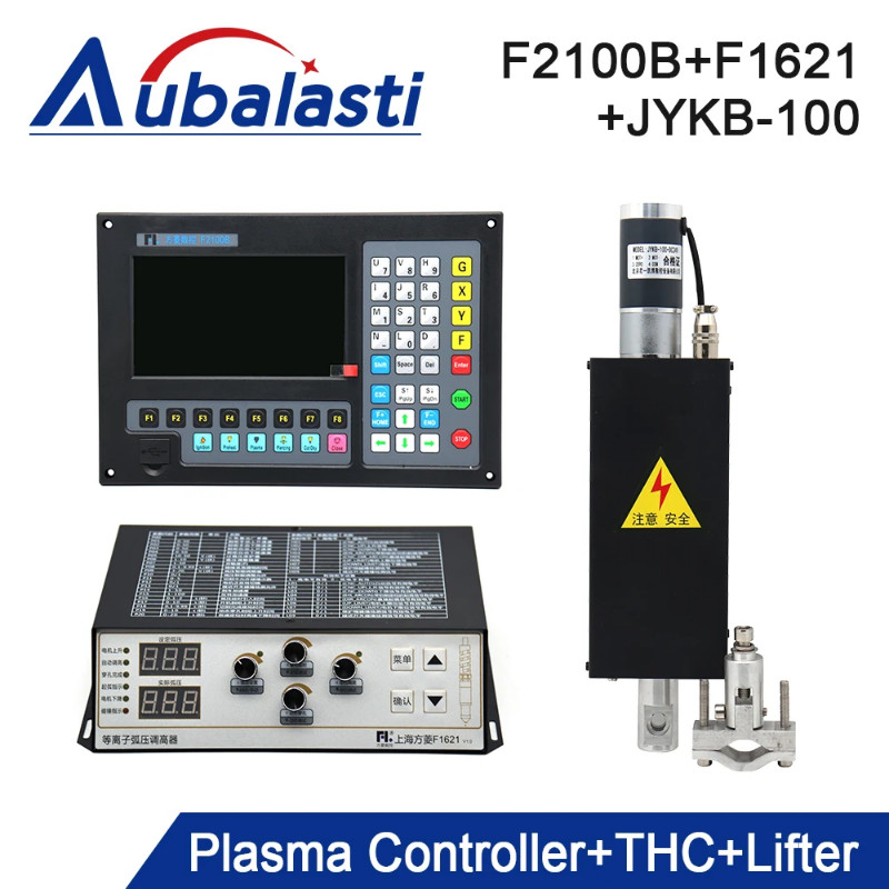Aubalasti 2Axis Plasma Torch Height Controller+THC+Lifter Kit F2100B+F1621+JYKB-100 use for CNC Fla
