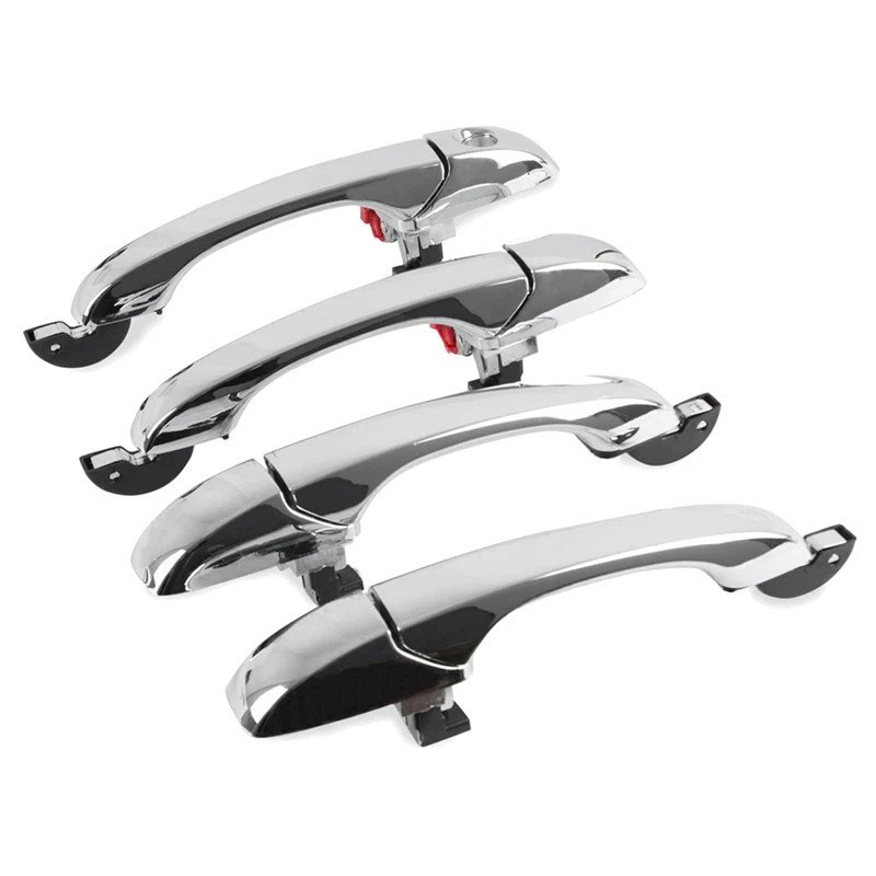 4Pcs/Set Exterior Outside Door Handle 5065801AE 5065801AG For Chrysler 300/300C 05-10 Chrome Door H