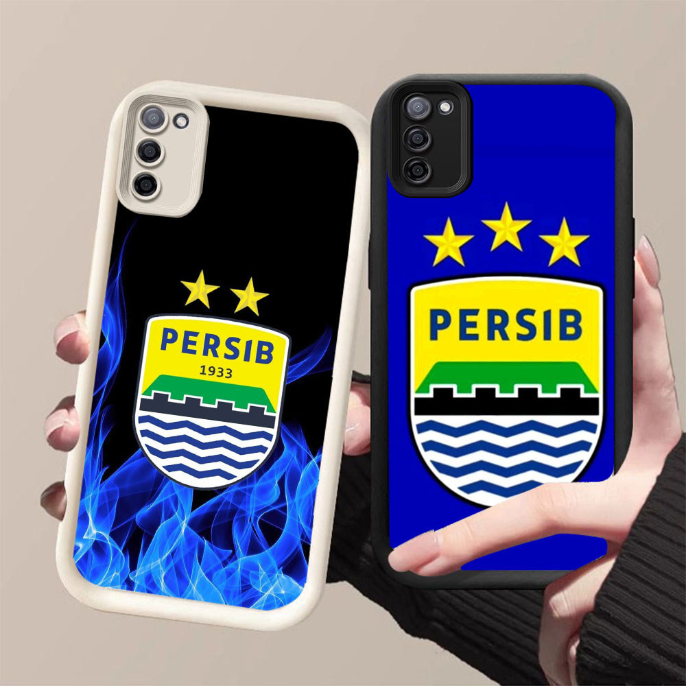 DJ-4 AING PERSIB ฟุตบอล club ปลอกซิลิโคนสีดําและสีขาวสําหรับ Samsung A51 A71 M30S FE M21 S20 2020