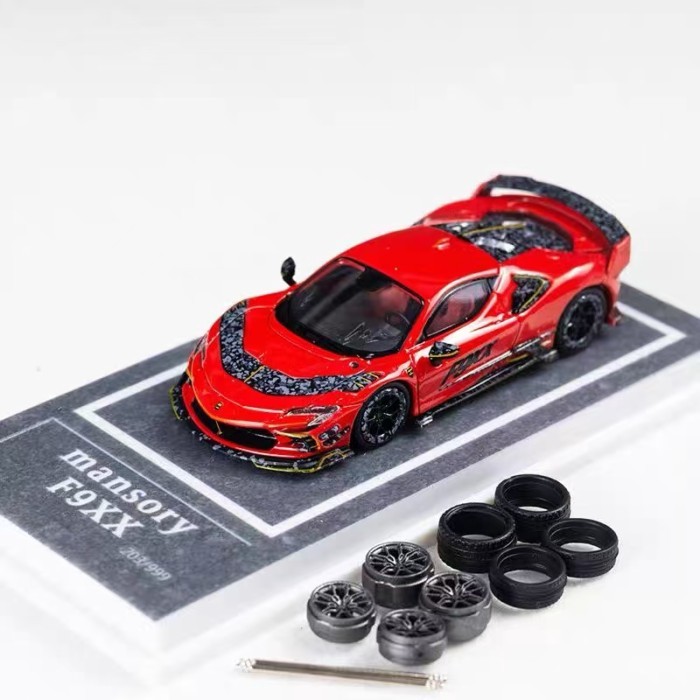 LMLF 1 64 Ferrari Modified Hard Top Supercar รุ่น Mansory Ferrari F9XX สีแดง