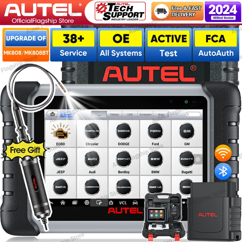 Autel MaxiCOM MK808BTPro MV108S Camera OBD2 Scanner Code Reader Car Diagnostic Tools With Active Te