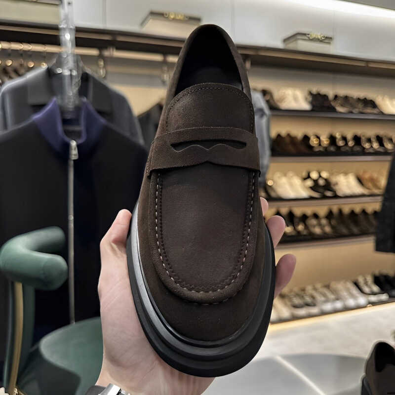 Beijiang Wolf Street Wear Lazy One-Pedal Low-Top Loaferผู้ชายธุรกิจอย่างเป็นทางการรองเท้าหนังBreatha