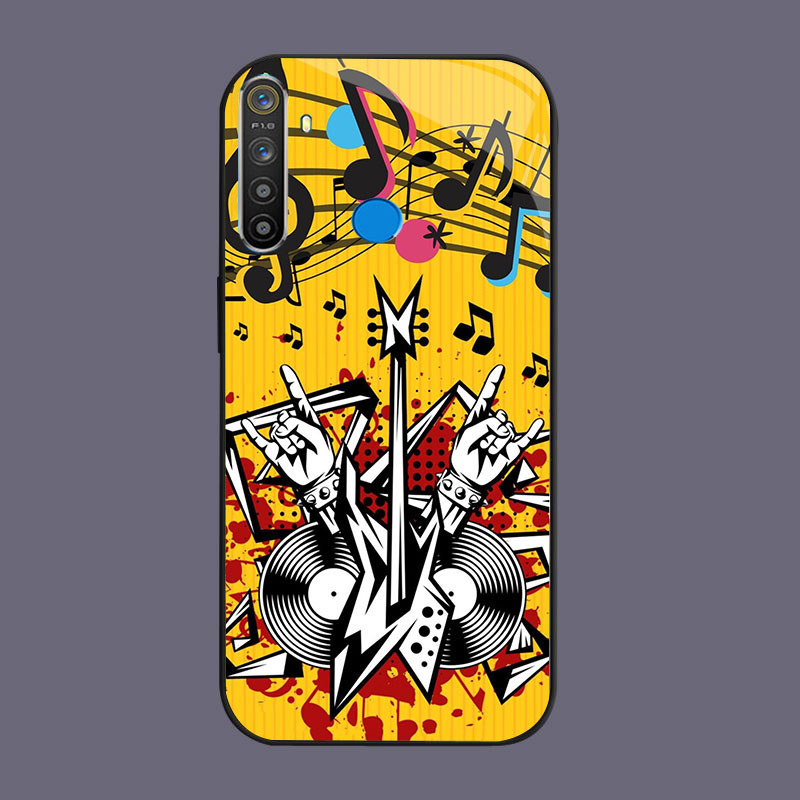 HK-42 Rock Band แก้ว KACA สําหรับ OPPO Realme Narzo Reno 5S 3 5i F27 10 10A C65 3i 13F 12F 20A 20 7 