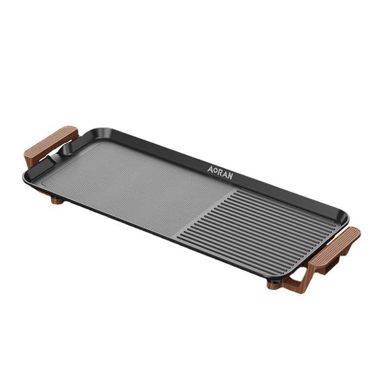 Aoran ครัวเรือนเกาหลีหม้อร้อนบาร์บีคิว All-in-One หม้อมัลติฟังก์ชั่เครื่องบาร์บีคิวในร่มกระทะเตาชาบู