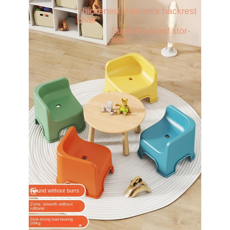 Children's plastic small stool, thickened household chair, small bench, living room seat, low stool