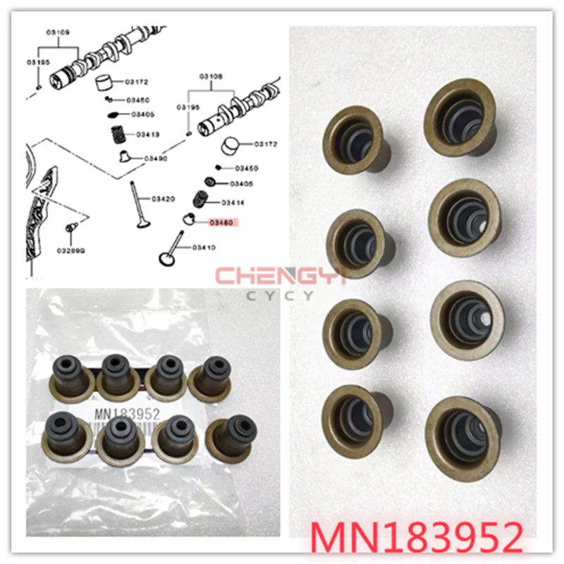 4B10 4B11 4B12 Engine Intake Exhaust Valve Oil Seal Seal Inlet Valve Ste For Outlande CW4W CW5W CY4