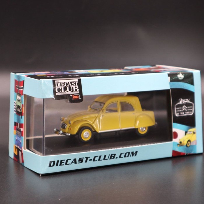 IXO 1/43 Citroen 2CV รถรุ่นจําลองโลหะผสมคลาสสิกตกแต่งรถแสดงของเล่นของขวัญคอลเลกชัน