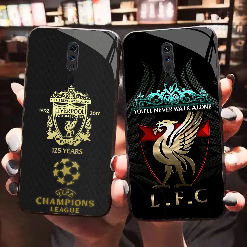 HK-33 Liverpool Football Club Glass Casing สําหรับ OPPO Reno A9X A9 A5 2F F11 2Z 2019 2020 Pro