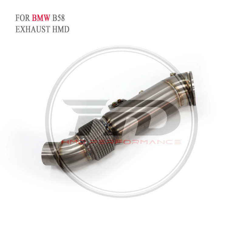 HMD Exhaust Manifold High Flow Downpipe for BMW B58 3.0T Car Accessories With Catalytic Converter H