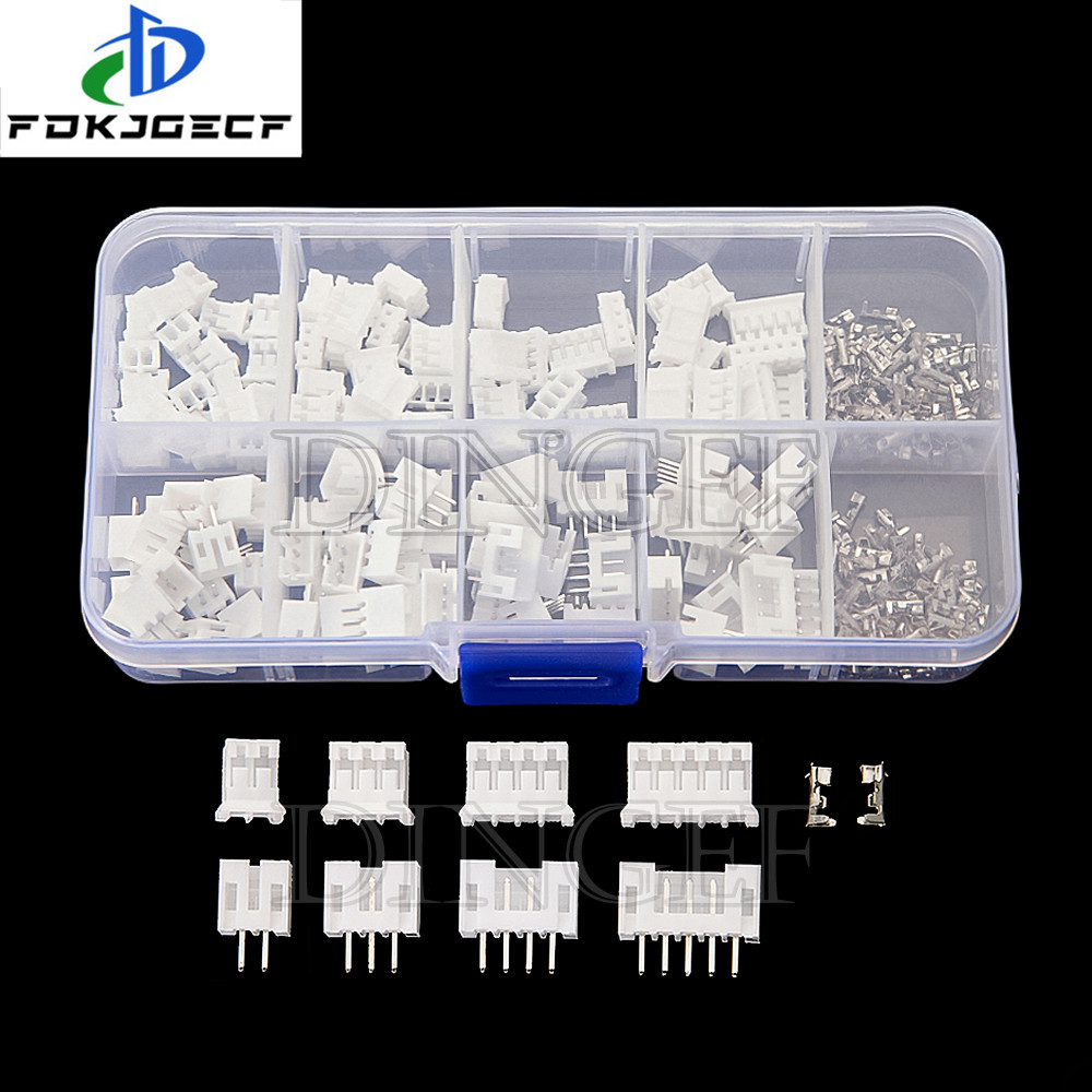320pcs PH2.0 2p 3p 4p 5 pin 2.0mm Pitch Terminal Kit/Housing/Pin Header JST Connector Wire Adaptor P