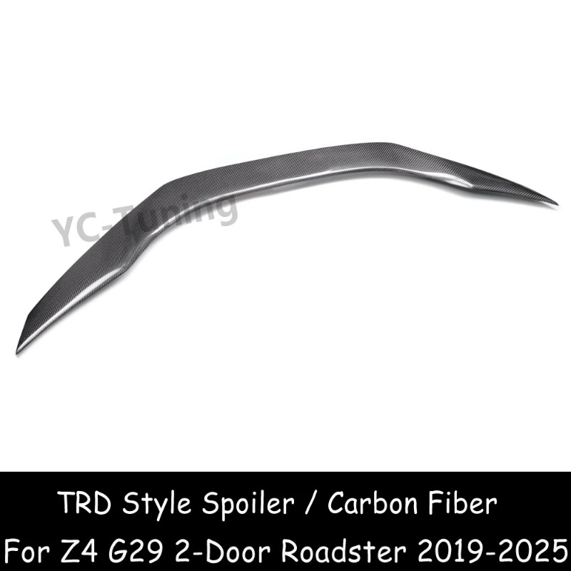 G29 TRD Style Real Carbon fiber Rear Trunk Spoiler Wing For BMW Z4 G29 2 Door Roadster M40i 2019-20