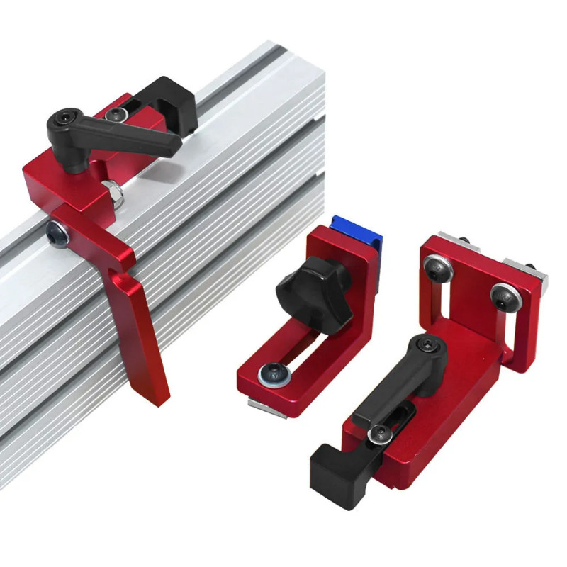 Aluminium Profile Fence 75 Type Miter Track T-track Backer 30-80CM Sliding Brackets T-Slot for Tabl