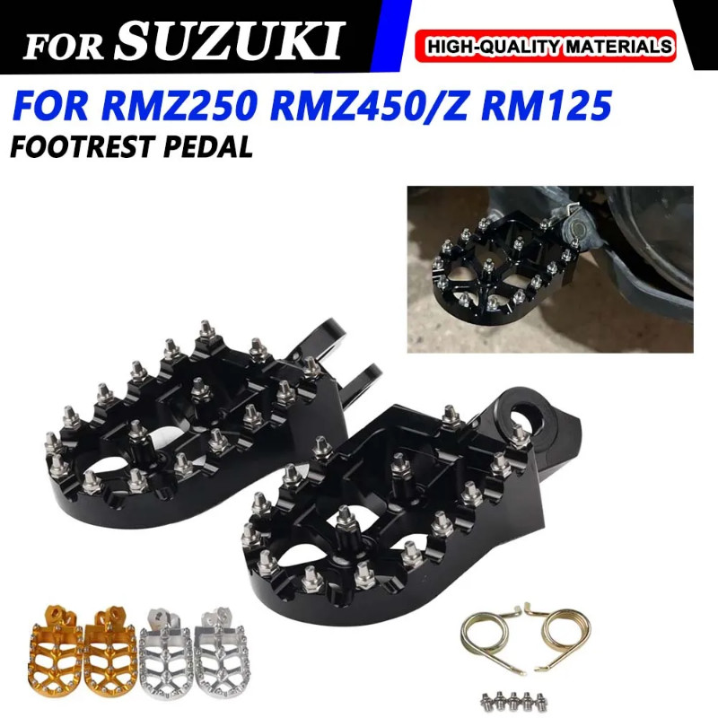 Footpeg Foot Pegs Rests Pedal For Suzuki RMZ250 RMZ450 RMX450Z RM-Z250 RM-Z450 RM-Z 250 RMZ 450 RMX
