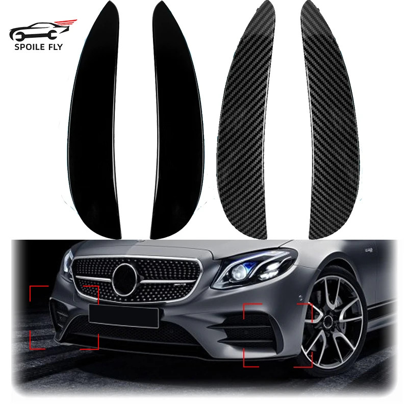 2016 To 2018 For Mercedes Benz E Class W213 C238 E200 E300 E350 AMG Front Bumper Lip Splitter Vent