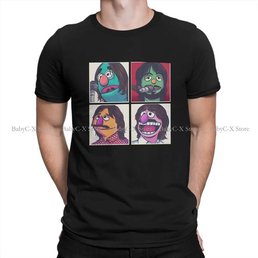 Muppet Muppet Fashion TShirts The Beatle Band Male Harajuku Tops T Shirt O Neck
