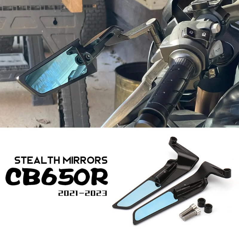For HONDA CB650R Accessories Stealth Mirrors CB 650R Motorcycle Adjustable Winglets CB650R CB 650 R
