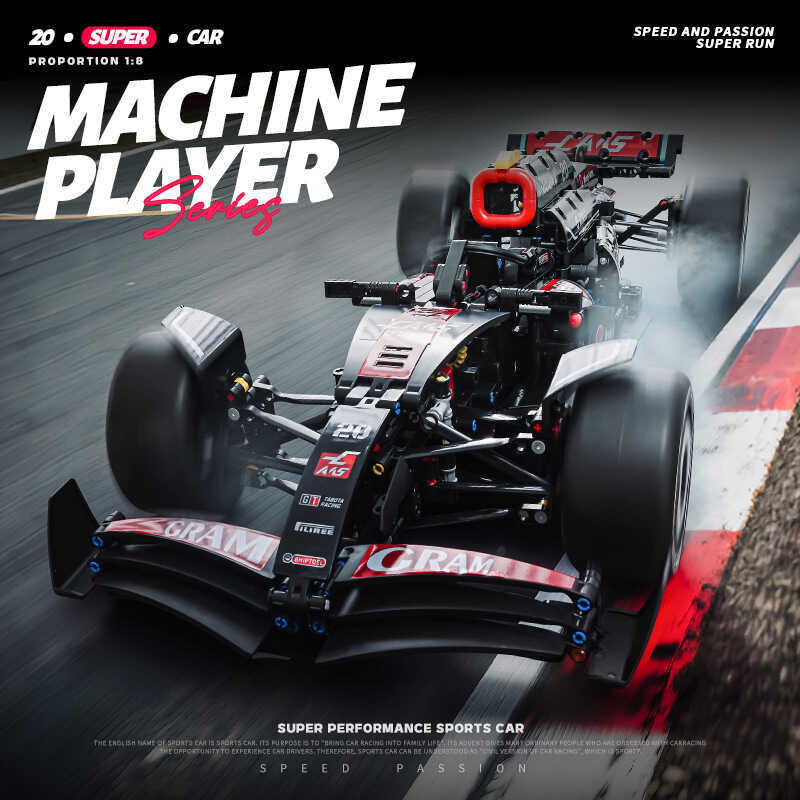 เข้ากันได้กับ Lego Mercedes F1 Formula Gift Boy Mercedes-Benz Building Blocks Play Assembling Educat