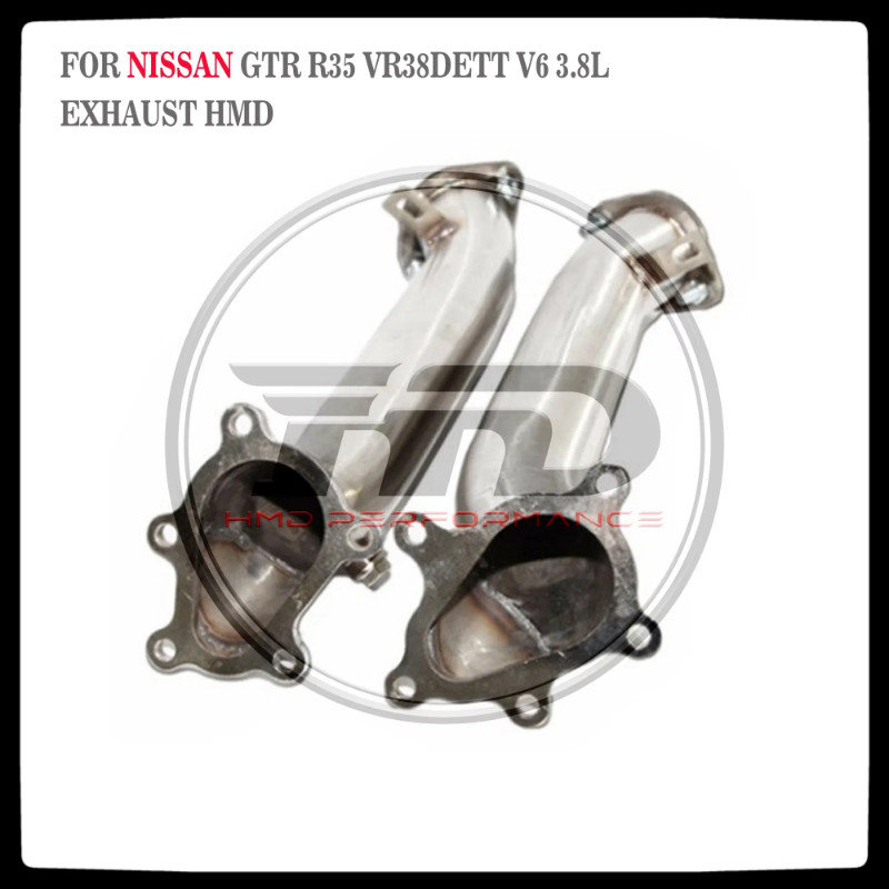 HMD Downpipe for Nissan GTR R35 V6 3.8L Car Accessories Without Catalytic Auto Modification Exhaust