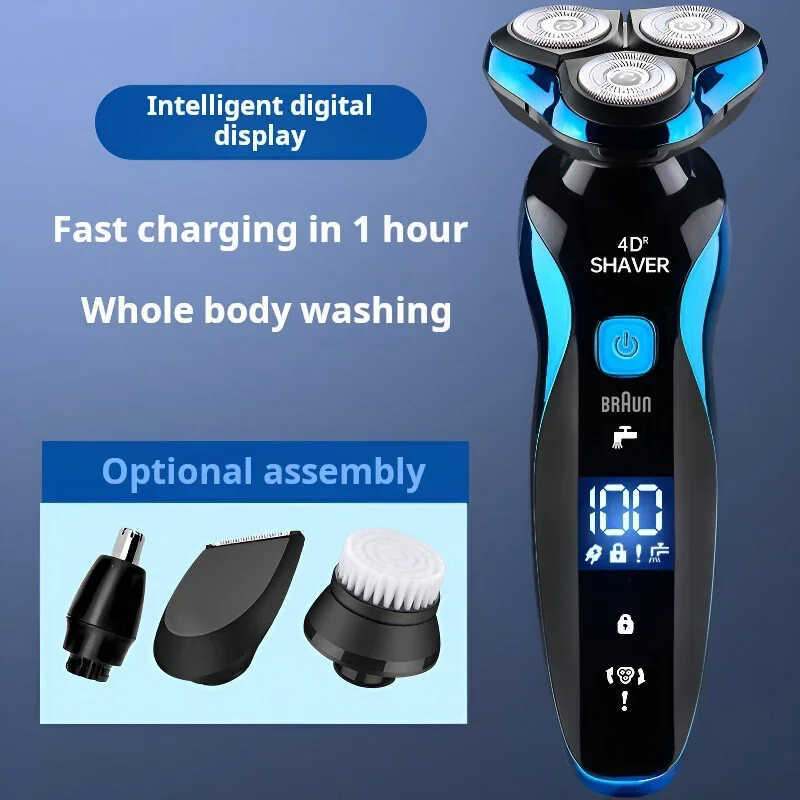 5320s เครื่องโกนหนวด 4D สําหรับผู้ชาย Clipper ไฟฟ้า USB ชาร์จ Professional Trimmer เครื่องตัดผม