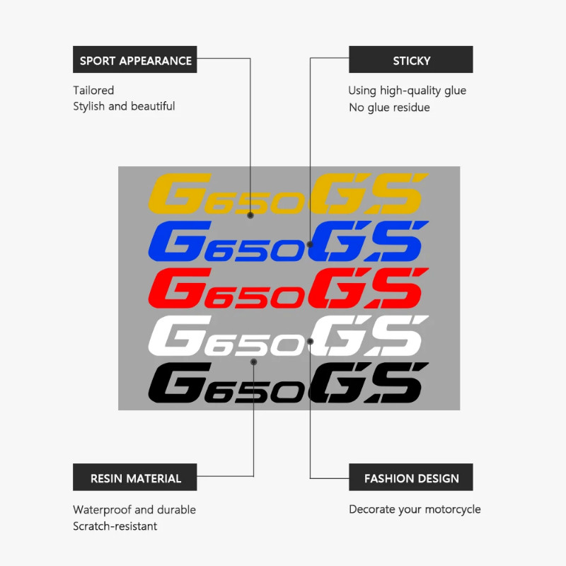 Motorcycle Sticker Waterproof Decal for G650GS Sertao 2009-2016 2011 2012 2013 2014 2015 G650GS Acc