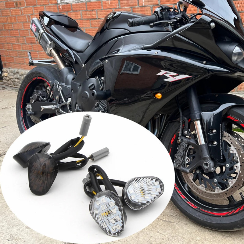 LED Turn Signal Light Indicator Lamp Flush Mount For Yamaha YZF R1 R6 R6S Motorcycle accessories