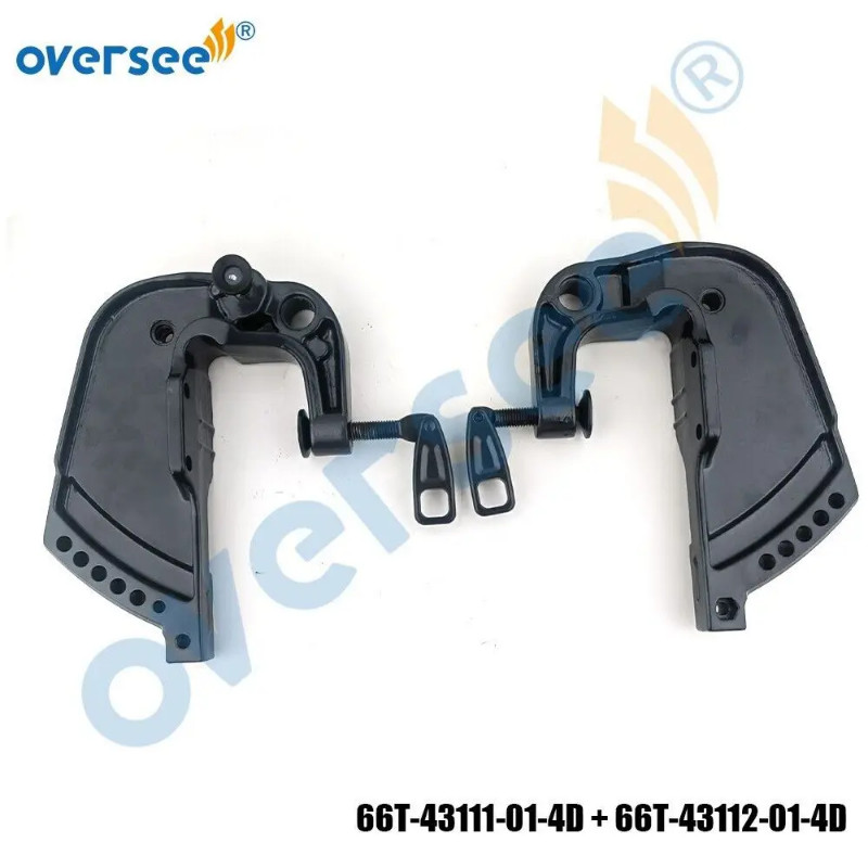 66T-43111-01-4D + 66T-43112-01-4D BRACKET KIT CLAMP Manual For YAMAHA F25C 6D5 40X 66T Outboard Eng