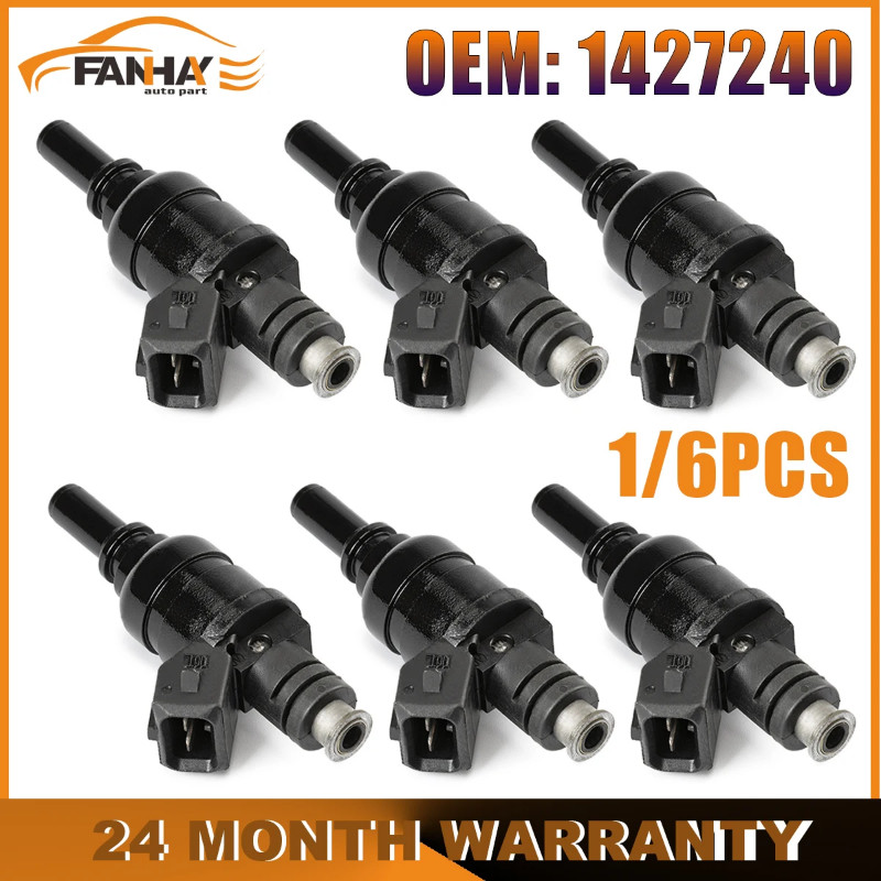 1/6PCS 1427240 Fuel Injector Nozzle For BMW 325CI 325XI 323CI 328I 525I 528I X3 Z4 2.5L 2.8L 1999-2