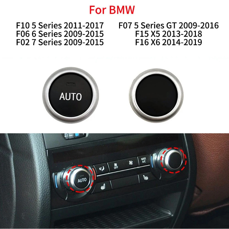 For BMW F10 F06 F07 F02 F15 F16 5 6 7 Series X5 X6 520 Car Rear Air Conditioner A/C Rotation Climat