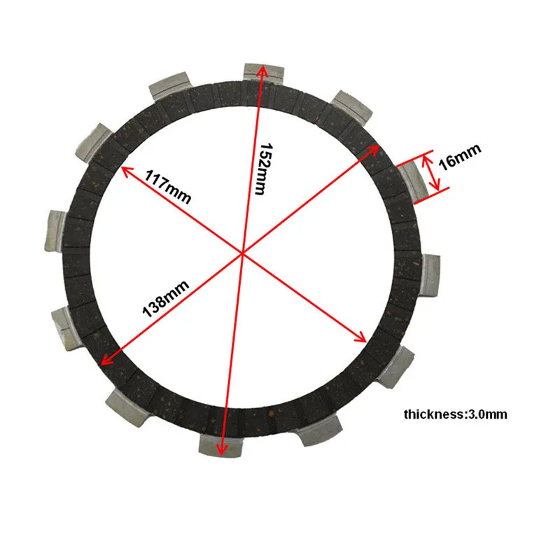 Motorcycle Engine Parts Clutch Friction Plates Kit For SUZUKI DL650 DL 650 V-strom 2004-2011 #CP-00